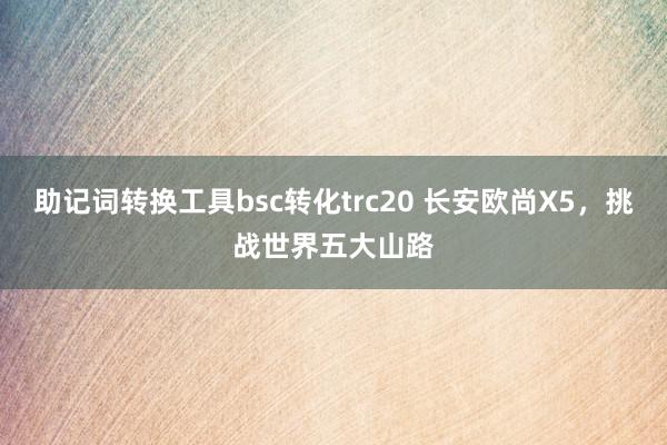 助记词转换工具bsc转化trc20 长安欧尚X5，挑战世界五大山路